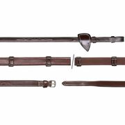 5/8" HUNTER REINS WITH 7 LEATHER LOOPS US COLLECTION BROWN 5/8" HUNTER REINS WITH 7 LEATHER LOOPS US COLLECTION BROWN