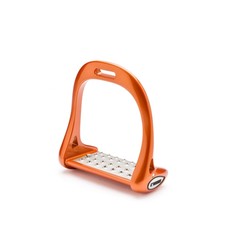 ALUMINIUM STIRRUPS WITH TITANIUM TREAD ORANGE LORENZINI ALUMINIUM STIRRUPS WITH TITANIUM TREAD ORANGE LORENZINI