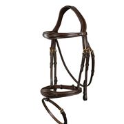 ANATOMIC FLASH NOSEBAND BRIDLE D COLLECTION BROWN ANATOMIC FLASH NOSEBAND BRIDLE D COLLECTION BROWN