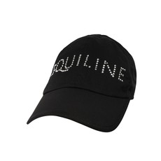 BASEBALL CAP SILVY WITH EQUILINE LOGO BLACK WITH RHINESTONES BASEBALL CAP SILVY WITH EQUILINE LOGO BLACK WITH RHINESTONES