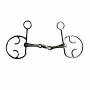 BAUCHER KIMBLEWICK BIT, TRIPLE-JOINTED, GERMAN SILVER – EQUINE HORSE BAUCHER KIMBLEWICK BIT, TRIPLE-JOINTED, GERMAN SILVER – EQUINE HORSE