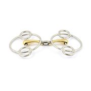 BLOCKED FRENCH MOUTH SWIVEL BIT IN GERMAN SILVER JUMP’IN BLOCKED FRENCH MOUTH SWIVEL BIT IN GERMAN SILVER JUMP’IN
