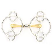 BLOCKED FRENCH MOUTH SWIVEL BIT IN GERMAN SILVER JUMP’IN BLOCKED FRENCH MOUTH SWIVEL BIT IN GERMAN SILVER JUMP’IN