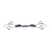 BLUE STEEL FRENCH LINK GAG BIT WITH RINGS JUMP'IN BLUE STEEL FRENCH LINK GAG BIT WITH RINGS JUMP'IN