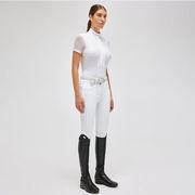 CAMICIA DA CONCORSO DONNA IN JERSEY MANICA CORTA BIANCA CAMICIA DA CONCORSO DONNA IN JERSEY MANICA CORTA BIANCA