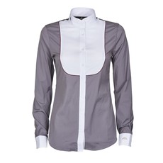CAMICIA DA EQUITAZIONE DONNA MANICA LUNGA GRACE MAKEBE GRIGIO CAMICIA DA EQUITAZIONE DONNA MANICA LUNGA GRACE MAKEBE GRIGIO
