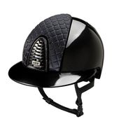 CAP KEP ITALIA CROMO 2.0 MILANO CON SWAROVSKI POLISH NERO E VISIERA POLO CAP KEP ITALIA CROMO 2.0 MILANO CON SWAROVSKI POLISH NERO E VISIERA POLO