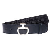 CINTURA UOMO ELASTICIZZATA CON FIBBIA LOGO CAVALLERIA TOSCANA CINTURA UOMO ELASTICIZZATA CON FIBBIA LOGO CAVALLERIA TOSCANA
