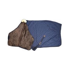 COPERTA DA BOX 0GR. CON PELLICCIA SINTETICA BLU COPERTA DA BOX 0GR. CON PELLICCIA SINTETICA BLU