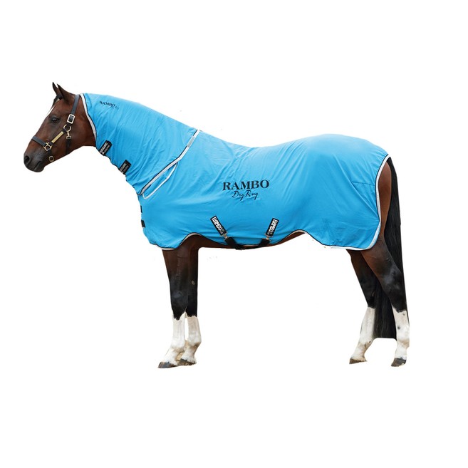 HORSEWARE COPERTA RAMBO DRY RUG SUPREME HORSEWARE COL.BLUE BLACK WHITE