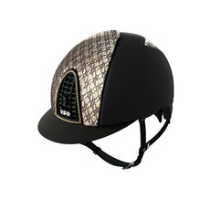 CROMO TEXTILE BLACK CIRCUS HELMET LUXURY RIDING HELMET WITH GOLD CIRCUS INSERTS AND SWAROVSKI FRAME CROMO TEXTILE BLACK CIRCUS HELMET LUXURY RIDING HELMET WITH GOLD CIRCUS INSERTS AND SWAROVSKI FRAME