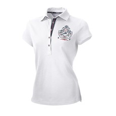 DEBORA WOMEN’S HALF-SLEEVED POLO SHIRT WHITE PIKEUR WHITE DEBORA WOMEN’S HALF-SLEEVED POLO SHIRT WHITE PIKEUR WHITE