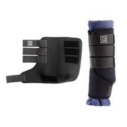 FASCE DA RIPOSO CON SOTTOFASCE IN COTONE TATTINI NERO/BLU FASCE DA RIPOSO CON SOTTOFASCE IN COTONE TATTINI NERO/BLU