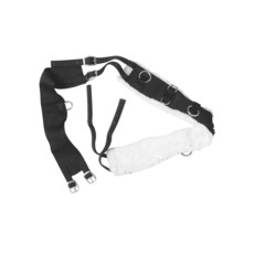 FASCIONE IN NYLON DA ADDESTRAMENTO CON SOTTOPANCIA FODERATO IN AGNELLO NERO FASCIONE IN NYLON DA ADDESTRAMENTO CON SOTTOPANCIA FODERATO IN AGNELLO NERO