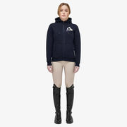 FELPA BAMBINA IN PIQU CON LOGO TEAM NAVY FELPA BAMBINA IN PIQU CON LOGO TEAM NAVY