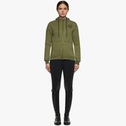 FELPA DONNA CON CPPUCCIO E ZIP CAVALLERIA TOSCANA FELPA DONNA CON CPPUCCIO E ZIP CAVALLERIA TOSCANA