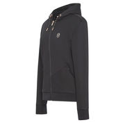 FELPA DONNA FULL ZIP BERENICE NERO CON ORO ROSA FELPA DONNA FULL ZIP BERENICE NERO CON ORO ROSA