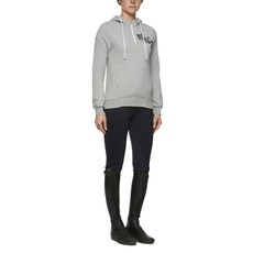 FELPA DONNA FULL ZIP CON CAPPUCCIO RIDER & HORSE GRIGIO MELANGE FELPA DONNA FULL ZIP CON CAPPUCCIO RIDER & HORSE GRIGIO MELANGE