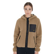 FELPA DONNA FULL ZIP IN PILE CON TASCHINO FELPA DONNA FULL ZIP IN PILE CON TASCHINO