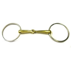 FILETTO AD ANELLI DA 10 CM CON CANNA PIENA FINE JUMP'IN MAT. OTTONE FILETTO AD ANELLI DA 10 CM CON CANNA PIENA FINE JUMP'IN MAT. OTTONE