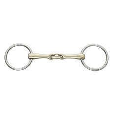 FILETTO AD ANELLI SPEZZATO IN TRE CON OLIVETTA CENTRALE E CANNA 18 MM SPRENGER MAT. SENSOGAN FILETTO AD ANELLI SPEZZATO IN TRE CON OLIVETTA CENTRALE E CANNA 18 MM SPRENGER MAT. SENSOGAN