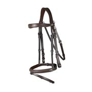 FLASH NOSEBAND BRIDLE D COLLECTION BROWN FLASH NOSEBAND BRIDLE D COLLECTION BROWN