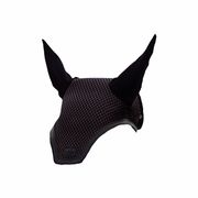 FLY VEIL PREMIUM ENIBO BLACK WITH BLACK LEATHER TRIM FLY VEIL PREMIUM ENIBO BLACK WITH BLACK LEATHER TRIM