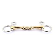 FRENCH MOUTH BAUCHER BIT WITH THREE-PIECE CANNON AND CENTRAL OLIVE IN GERMAN SILVER JUMP’IN FRENCH MOUTH BAUCHER BIT WITH THREE-PIECE CANNON AND CENTRAL OLIVE IN GERMAN SILVER JUMP’IN