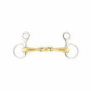 FRENCH MOUTH BAUCHER BIT WITH THREE-PIECE CANNON AND CENTRAL OLIVE IN GERMAN SILVER JUMP’IN FRENCH MOUTH BAUCHER BIT WITH THREE-PIECE CANNON AND CENTRAL OLIVE IN GERMAN SILVER JUMP’IN