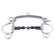 FRENCH MOUTH FELIPE BIT JUMP'IN IN BLUE STEEL WITH CHAIN FRENCH MOUTH FELIPE BIT JUMP'IN IN BLUE STEEL WITH CHAIN