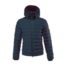 FULL ZIP MEN'S JACKET WITH HOOD EQUILINE COL. NAVY FULL ZIP MEN'S JACKET WITH HOOD EQUILINE COL. NAVY