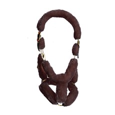 FULLY COVERED HALTER WITH SOFT SYNTHETIC SHEEPSKIN BROWN KENTUCKY FULLY COVERED HALTER WITH SOFT SYNTHETIC SHEEPSKIN BROWN KENTUCKY