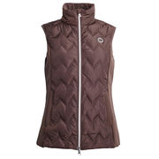 GILET DA DONNA KLSIA CON ZIP BICOLORE E DETTAGLI IN SOFTSHELL MARRONE GILET DA DONNA KLSIA CON ZIP BICOLORE E DETTAGLI IN SOFTSHELL MARRONE