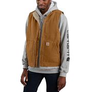 GILET UOMO MOCK-COLLO FODERATO IN SHERPA LAVATO CARHARTT GILET UOMO MOCK-COLLO FODERATO IN SHERPA LAVATO CARHARTT
