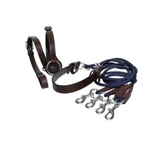 GOGUE IN CUOIO LINEA WINNER MARRONE CON CORDONCINI BLU GOGUE IN CUOIO LINEA WINNER MARRONE CON CORDONCINI BLU