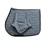 GREY MATCHING SADDLE PAD & EAR BONNET SET – MASCHERONI SELLERI GREY MATCHING SADDLE PAD & EAR BONNET SET – MASCHERONI SELLERI