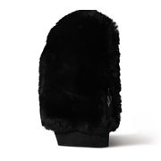 GROOMING DELUXE SYNTHETIC SHEEPSKIN GLOVE BLACK GROOMING DELUXE SYNTHETIC SHEEPSKIN GLOVE BLACK
