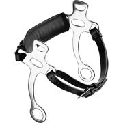 HACKAMORE WITH PADDED NOSEBAND AND LEATHER STRAPS HACKAMORE WITH PADDED NOSEBAND AND LEATHER STRAPS