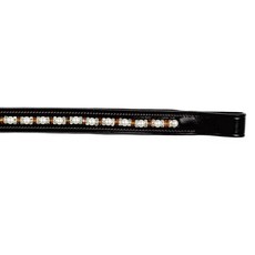 HORSE BROWBAND WITH RHINESTONES BY TATTINI Black HORSE BROWBAND WITH RHINESTONES BY TATTINI Black