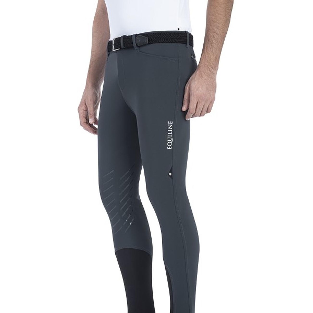 EQUILINE HORSE RIDING BREECHES FOR MEN KNEE GRIP MOD.COLEC