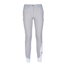 HORSE RIDING BREECHES WOMAN WITH CONTRAST INSERT ICE HORSE RIDING BREECHES WOMAN WITH CONTRAST INSERT ICE