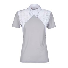 HORSE RIDING POLO SHIRT WITH PERFORATED CONTRAST INSERTS HORSE RIDING POLO SHIRT WITH PERFORATED CONTRAST INSERTS