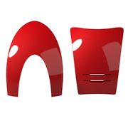 INSERTI CAP CROMO 2.0 ANTERIORE + POSTERIORE ROSSO METALLIZZATO INSERTI CAP CROMO 2.0 ANTERIORE + POSTERIORE ROSSO METALLIZZATO