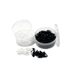 JAR OF WHITE ELASTICS FOR TAIL AND MANE 1000 PIECES JAR OF WHITE ELASTICS FOR TAIL AND MANE 1000 PIECES