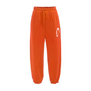 JOGGER UNISEX CON ELASTICO IN VITA E LOGO ARANCIO JOGGER UNISEX CON ELASTICO IN VITA E LOGO ARANCIO