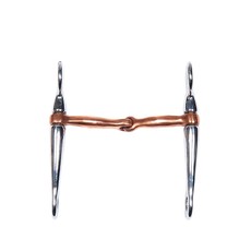 JOINTED AMERICAN HORSE BIT WITH COPPER MOUTHPIECE JOINTED AMERICAN HORSE BIT WITH COPPER MOUTHPIECE