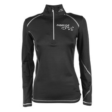 LADIES BI-STRETCH MOCK TURTLENECK RIDING JUMPER BY EQUILINE CARRIE BLACK LADIES BI-STRETCH MOCK TURTLENECK RIDING JUMPER BY EQUILINE CARRIE BLACK