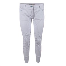 LADIES BREECHES BY ANIMO WITH GRIP PATCH AND EMBROIDERY. MOD. NSOFI ANIMO White LADIES BREECHES BY ANIMO WITH GRIP PATCH AND EMBROIDERY. MOD. NSOFI ANIMO White