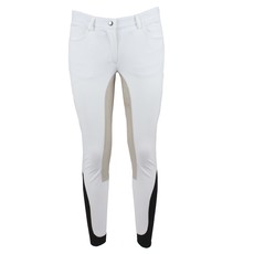 LADIES BREECHES WITH ALCANTARA PATCHES. MOD. FLS CAVALLERIA TOSCANA White LADIES BREECHES WITH ALCANTARA PATCHES. MOD. FLS CAVALLERIA TOSCANA White