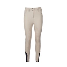 LADIES FULL GRIP BREECHES BY ANNA SCARPATI. WITH SWAROVSKY CRYSTALS, MOD. SPLIT ANNA SCARPATI. COL. BEIGE LADIES FULL GRIP BREECHES BY ANNA SCARPATI. WITH SWAROVSKY CRYSTALS, MOD. SPLIT ANNA SCARPATI. COL. BEIGE